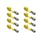 Tie 4 Safe 2" x 10' Wheel Lasso Lift Strap w/ Flat Snap Hook Tow Dolly Yellow, 8PK TWS21-2510-M3-Y-C-8 - alternate 1